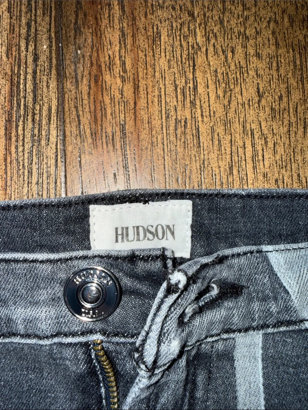 Hudson Jeans Kenzie Noir Bloom Black Floral Print Frayed Denim Shorts